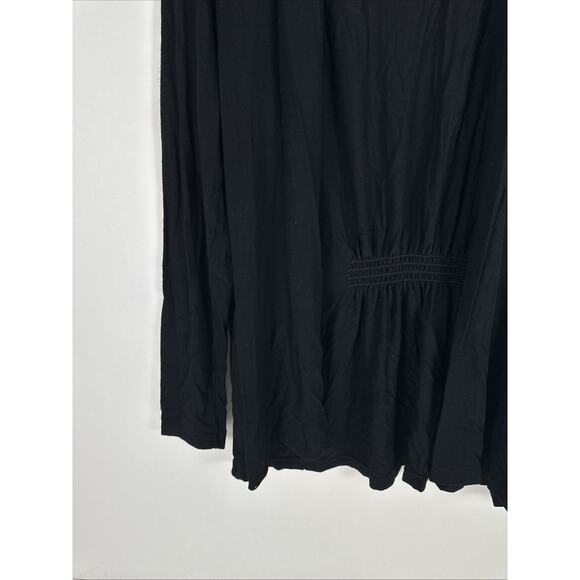 LL Bean Black Open Front Cardigan Size Large - Picture 5 of 10